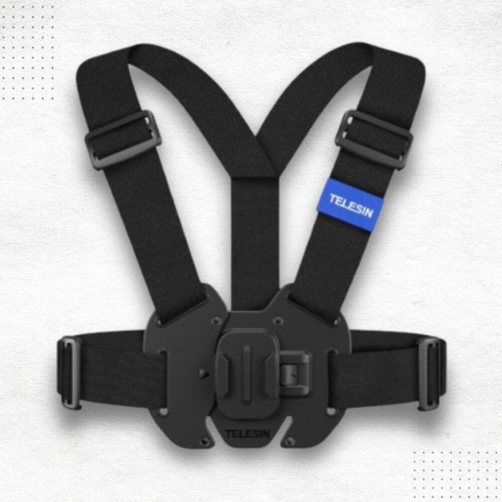 TELESIN Adjustable Chest Vest Strap POV for Action Cameras